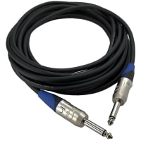 Io Audio Technologies Instrument Cable, Shielded, 3 FT, 1/4" Plug, 20 AWG, M Series