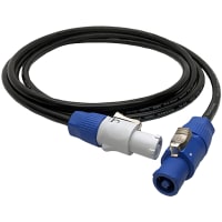 Io Audio Technologies AC Power Cable, 3 Ft, 3 Wires, 14 AWG, Powerlatch Connectors, 15A/125VAC, SJTW