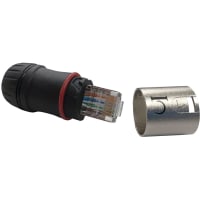 Io Audio Technologies Etherlatch Connector, Fits Around Standard RJ45, Twist Off Housing, X Series