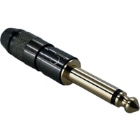 Io Audio Technologies Audio Plug, 1/4" TS, Gold Plated Plug, Solder Termination, TBK Series