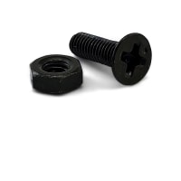 Io Audio Technologies BOLT, M3x10mm with M3 HEX NUT, BLACK FINISH, 50PK