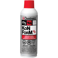 ITW Chemtronics Konform SR Conformal Coating, 10 oz (296ml), Aerosol, 1100 V/mil, 15 min set, Clear