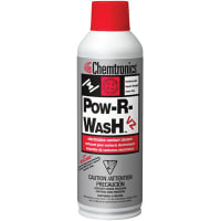 ITW Chemtronics Pow-R-Wash VZ Contact Cleaner, Solvent, 12 oz (355ml), Aerosol, Clear, SL 5 Years