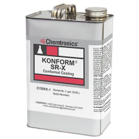 ITW Chemtronics Konform SR-X Silicone Conformal Coating, 1 gal (3.8L), Liquid, Clear, UV Indicator