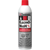 ITW Chemtronics Cleaner, Electro Wash MX, Aerosol, Safe on Plastic, Flammable, Fast dry, 12.5 Oz.