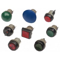 ITW Switches Push Button Switch, SPDT-NO/NC, Panel Mount, Momentary, Illuminated