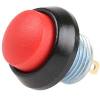 ITW Switches Push Button Switch, IP67, 13.65mm, SPST-NO, Panel Mount, Momentary