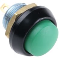 ITW Switches Push Button Switch, IP67, 13.65mm, SPST-NO, Panel Mount, Momentary