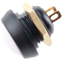 ITW Switches White plastic bodied pushbutton switch