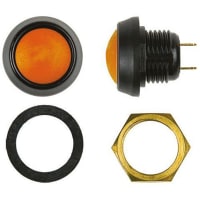 ITW Switches Orange plastic bodied pushbutton switch