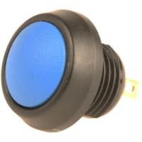 ITW Switches Blue plastic bodied pushbutton switch