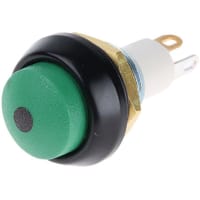 ITW Switches Push Button Switch, IP67, 13.65mm, SPST-NO, Pmnt, Momentary, Illuminated Red LED, 