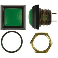 ITW Switches Push Button Switch, IP67, NO, Panel Mount, Momentary