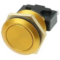 ITW Switches Push Button Switch, IP67, 19.25mm, SPDT-NO/NC, Panel Mount, Momentary