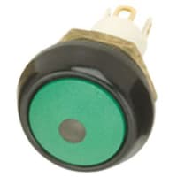 ITW Switches Push Button Switch, SPDT-NO, Panel Mount, Momentary, Illuminated Red LED, 