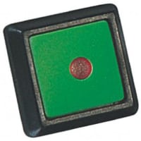 ITW Switches Push Button Switch, IP67, 0.536in, SPST-NO, Pmnt, Momentary, Illuminated Red LED, 