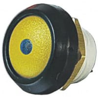 ITW Switches Push Button Switch, IP67, 0.536in, SPST-NO, Pmnt, Momentary, Illuminated Blue LED, 