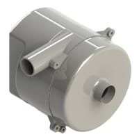 AMETEK DFS Blower, Canister, 24VDC, 73CFM, Dia-In 1.75", Dia-Out 1.75", Dim 145mmDia.x8.38mmL