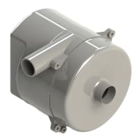 AMETEK DFS Blower, Canister, 24VDC, 61CFM, Dia-In 1.75", Dia-Out 1.75", Dim 145mmDia.x54.36mmL