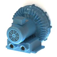 AMETEK DFS Regenerative Blower, 3.0 HP, TEFC, 230/460-3-50/60