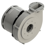 AMETEK DFS Blower, 7.6 premix, 12VDC, lg flange, mech speed, RoHS