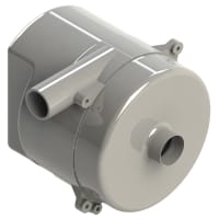 AMETEK DFS Blower, Canister, 240VAC, 102CFM, Dia-In 1.75", Dia-Out 1.75", Dim 145mmDia.x159.26mmL