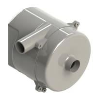 AMETEK DFS Blower, Canister, 240VAC, 90CFM, Dia-In 1.75", Dia-Out 1.75", Dim 145mmDia.x184.91mmL