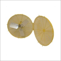 Jan Fan Fan Guard & Blade, Hinged, 24in, Safety Yellow