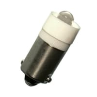 JKL Components Corporation LED T-3 1/4 Bayonet Lamp, 24 Volt AC/DC; 20 mA; Cool White 6000K; 7, 000 mcd