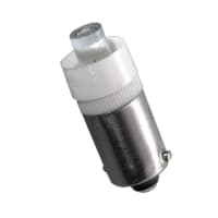 JKL Components Corporation LED T-3 1/4 Bayonet Lamp; 55 Volt AC/DC; Cool White 9000K; 1, 200 mcd