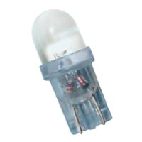 JKL Components Corporation LED Reflector Bulb, Wedge, Blue, 9 mm Lamp, 10mm dia., 12 V dc