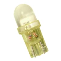 JKL Components Corporation LED Reflector Bulb, Wedge, Yellow, 9 mm Lamp, 10mm dia., 12 V dc