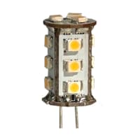 JKL Components Corporation LED Reflector Bulb, G-4, Warm White, Multichip, 13mm dia., 30 V ac/dc