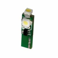 JKL Components Corporation LED Reflector Bulb, Flat Wedge, Warm White, Single Chip, T-1 3/4 Lamp, 12 V dc