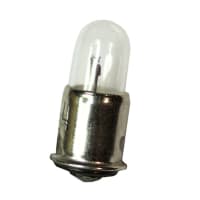 JKL Components Corporation Lighting, Lamp;24V;5mm;T1-3/4, Midget Flange;Clear