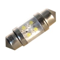 JKL Components Corporation LED Festoon Lamp; 12VDC; 31mm x 10.5mm;White 9000K