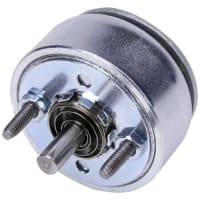 Johnson Electric Solenoid, Rotary, 45 Degree CW, Spring Return, Threaded Studs, 23VDC Cont, 69.56 Ohms