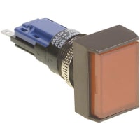 Johnson Electric Switch Body;TP2 Series;Momentary;18x24mm;Exposed Bezel;IP67;Faston;16.2mmDia Mtg