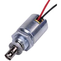 Johnson Electric Solenoid, Tubular, Pull, MagLatch, Panel Mount, Flying Leads, 12VDC@25%, 13.10 Ohms, 11W