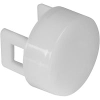 Johnson Electric Switch, Accessories, Lense, Flat, Round, Opaque Cap, White