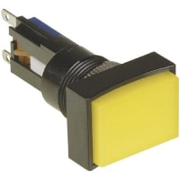 Johnson Electric Switch Body;TP2 Series;Momentary;18x24mm;Exposed Bezel;IP40;Faston;16.2mmDia Mtg