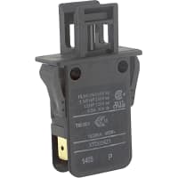 Johnson Electric Switch, Safety Interlock, NO, Plunger W/O Shroud, 16A, 400VAC, Faston 6.3x.0.8