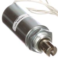 Johnson Electric Solenoid, Tubular, Pull, Panel Mount, Flying Leads, 24VDC Continuous, 77.40 Ohms, 7.4W