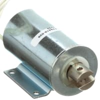 Johnson Electric Solenoid, Tubular, Pull, Foot Mounted, Flying Leads, 24VDC Cont, 55.10 Ohms, 10.5W