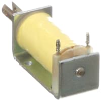 Johnson Electric Solenoid, Open Frame, Pull, Threaded Holes, Solder Pins, 24VDC@25%, 48.65 Ohms, 12W