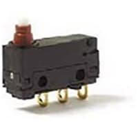 Johnson Electric Switch, Micro, Snap Action, SPDT, NO/NC, Pin Plunger Actuator, 5A, 250VAC, Solder