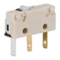 Johnson Electric Switch, SubMiniature, Snap Action, SPDT, NO/NC, Plunger Actuator, 12A, 250VAC, Solder