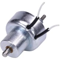 Johnson Electric Solenoid, Linear, Push/Pull, Threaded Studs, Spring Return, 26VDC Cont, 75.30 Ohms, 9W