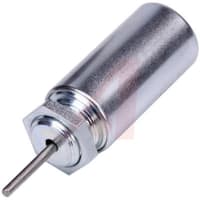 Johnson Electric Solenoid;Tubular;Push;Panel Mount;Flying Leads;12VDC Cont;24VDC@25%;37.41 Ohms