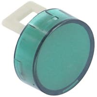 Johnson Electric Accessories, Flat Lense, Round Transparent Lens Cap, Green